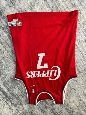 Nike LA Clippers #7 Red NBA Jersey lamar Odom like new sz XL